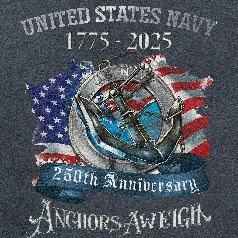 Navy 250th Anniversary Half-Zip Raglan Sweatshirt