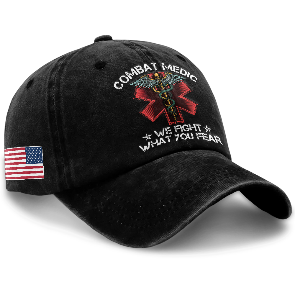 Personalizable Combat Medic Washed Cap