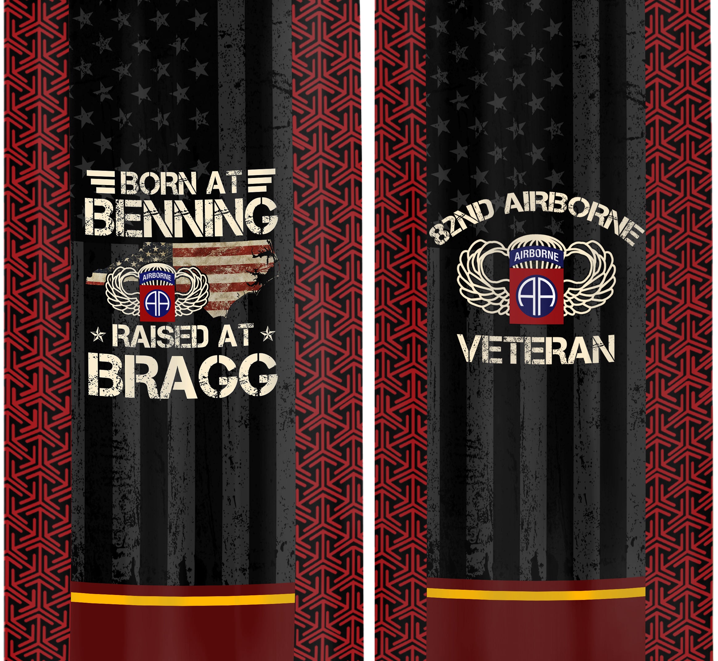 Born At Benning Raised At Bragg Bullet Tumbler