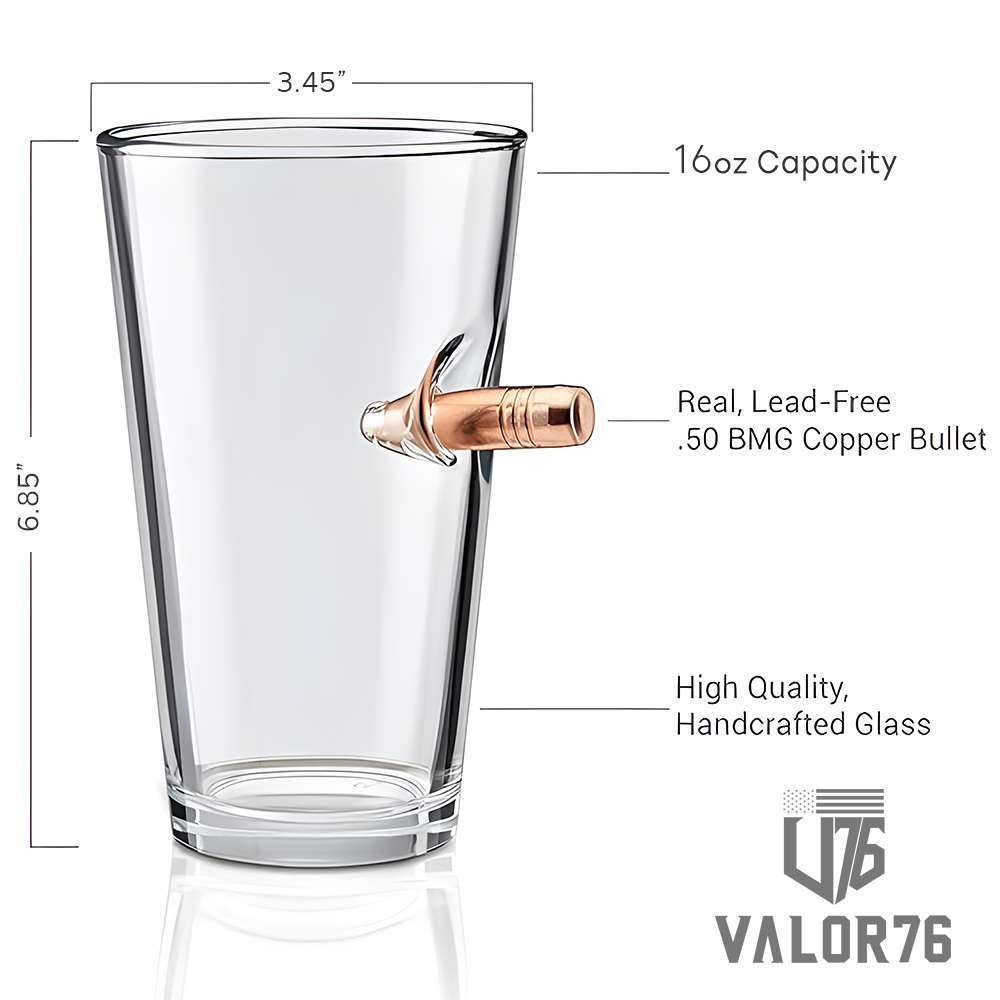 Airborne Death From Above Bullet Pint Glass