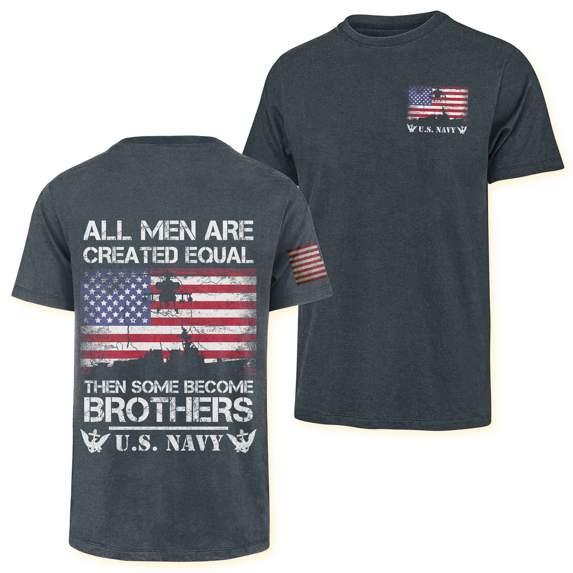 Navy Veteran All Men Are Created Equal Classic Tee