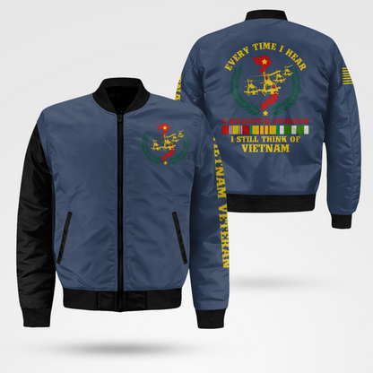 Vietnam Veteran - Protect My Family Bomber Jacket