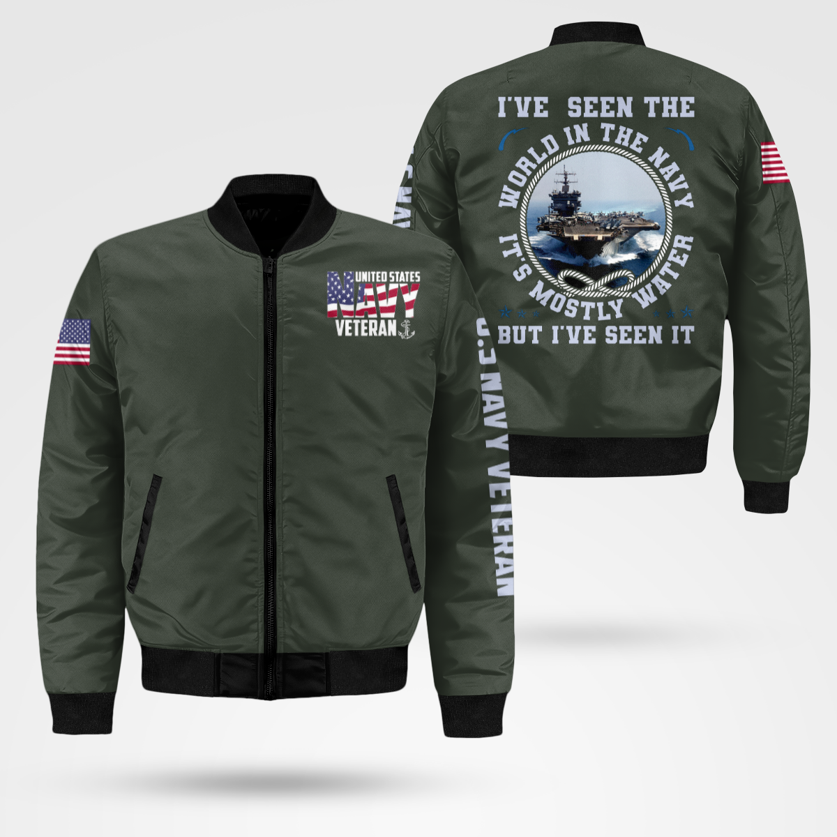 Navy Veteran Bomber Jacket