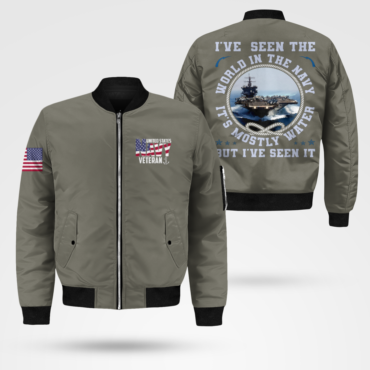 Navy Veteran Bomber Jacket Valor76