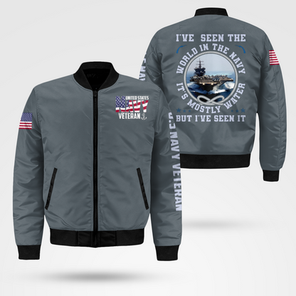 Navy Veteran Bomber Jacket