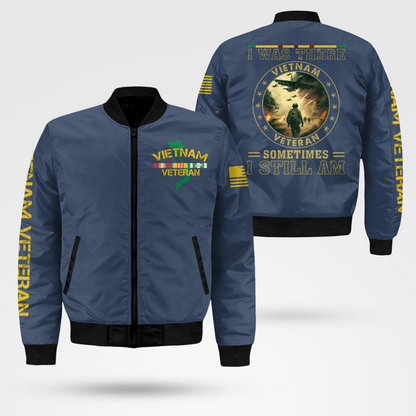 Vietnam Veteran - I Was There Bomber Jacket