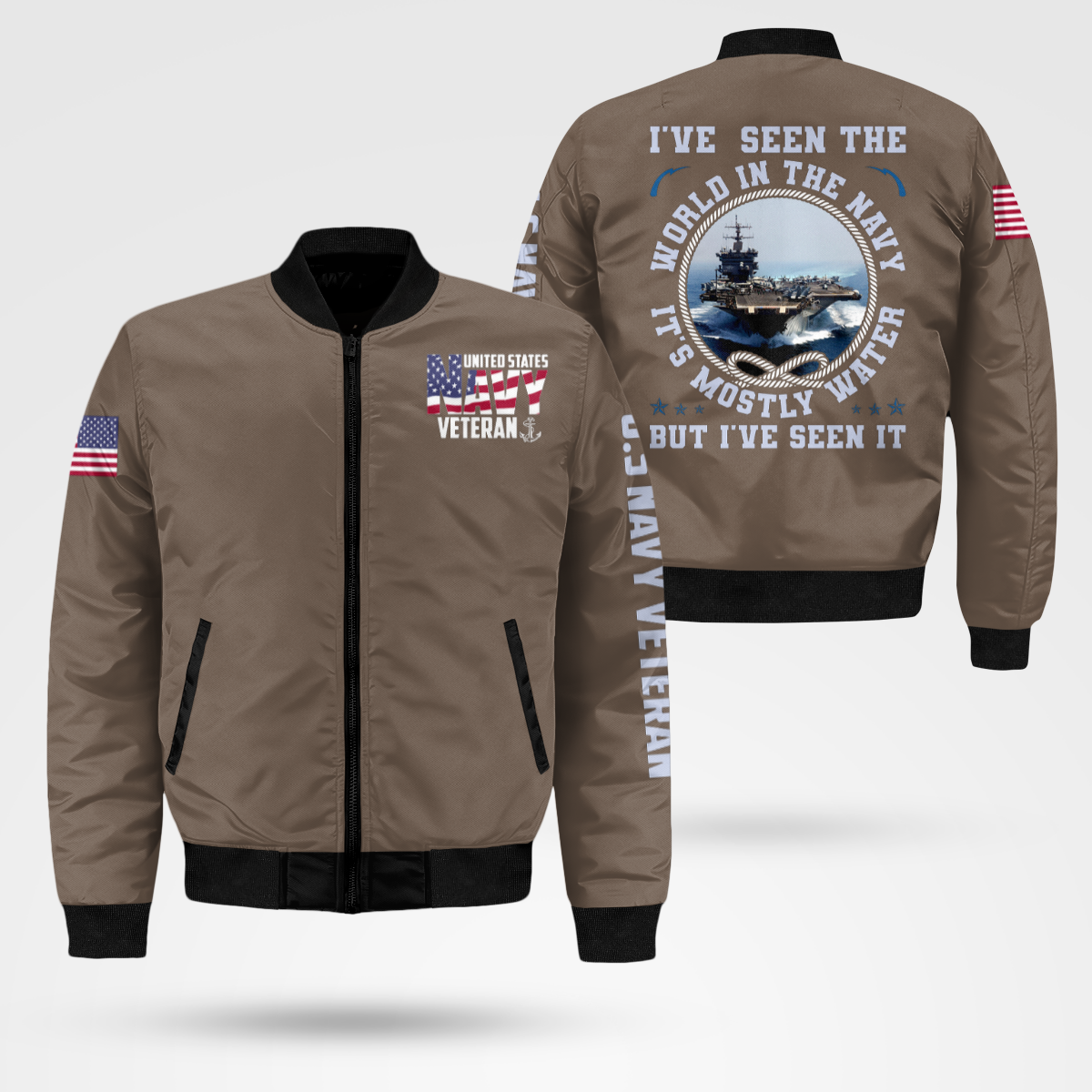 Navy Veteran Bomber Jacket