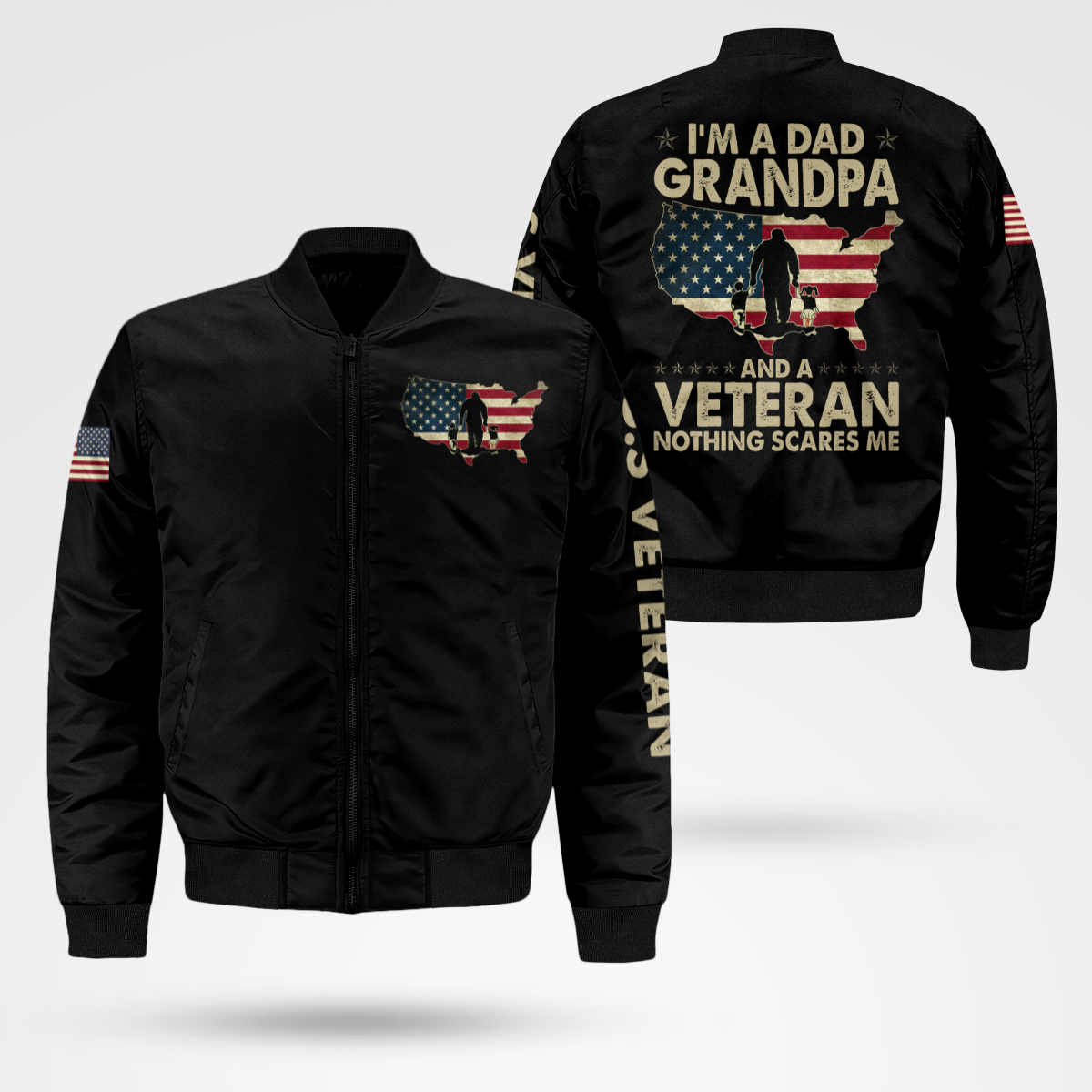 Grandpa Veteran Bomber Jacket