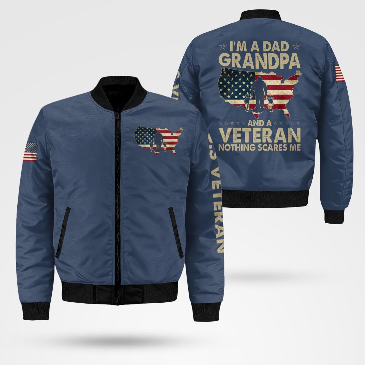 Grandpa Veteran Bomber Jacket