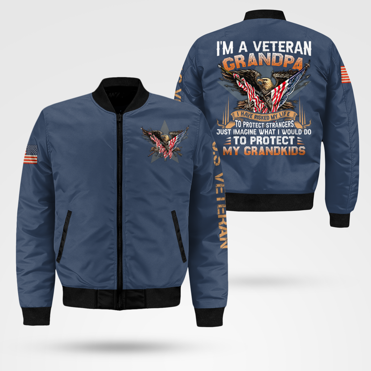 Grandpa Veteran Bomber Jacket