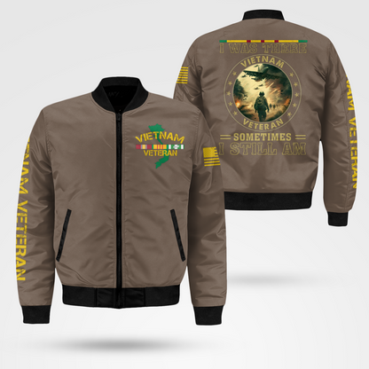 Vietnam Veteran - I Was There Bomber Jacket