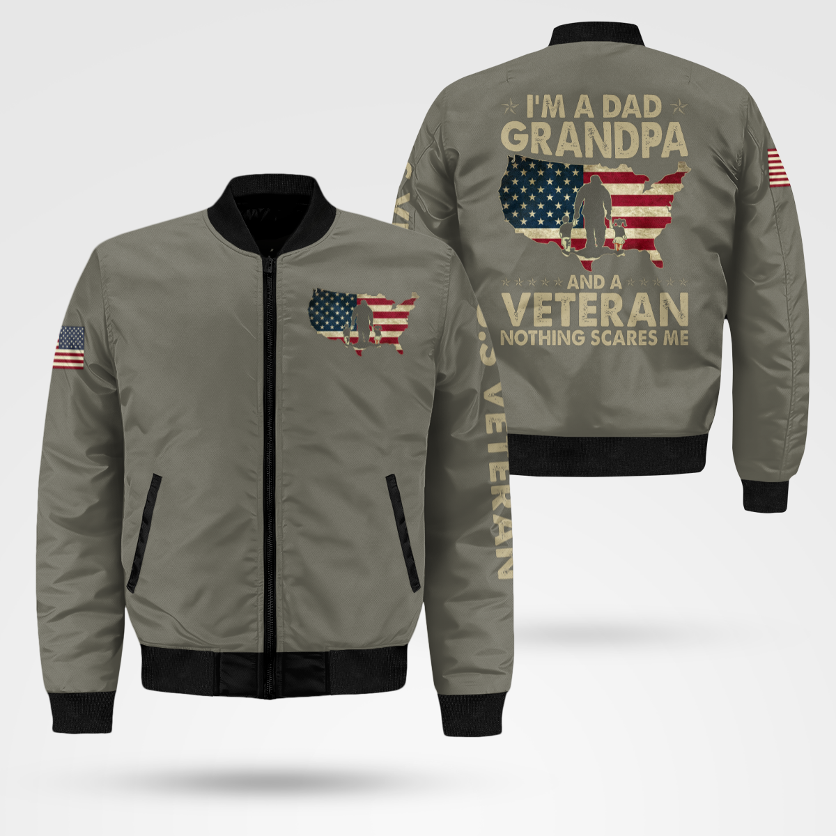 Grandpa Veteran Bomber Jacket