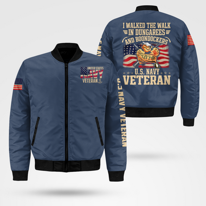 Navy Veteran Bomber Jacket