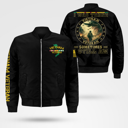 Vietnam Veteran -I Was There Bomber Jacket