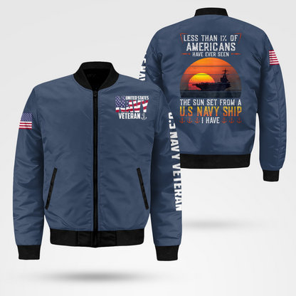 Navy Veteran Bomber Jacket