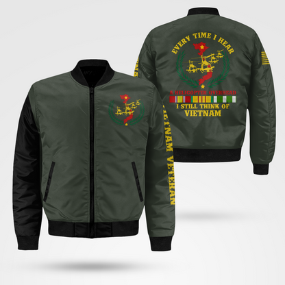 Vietnam Veteran - Protect My Family Bomber Jacket