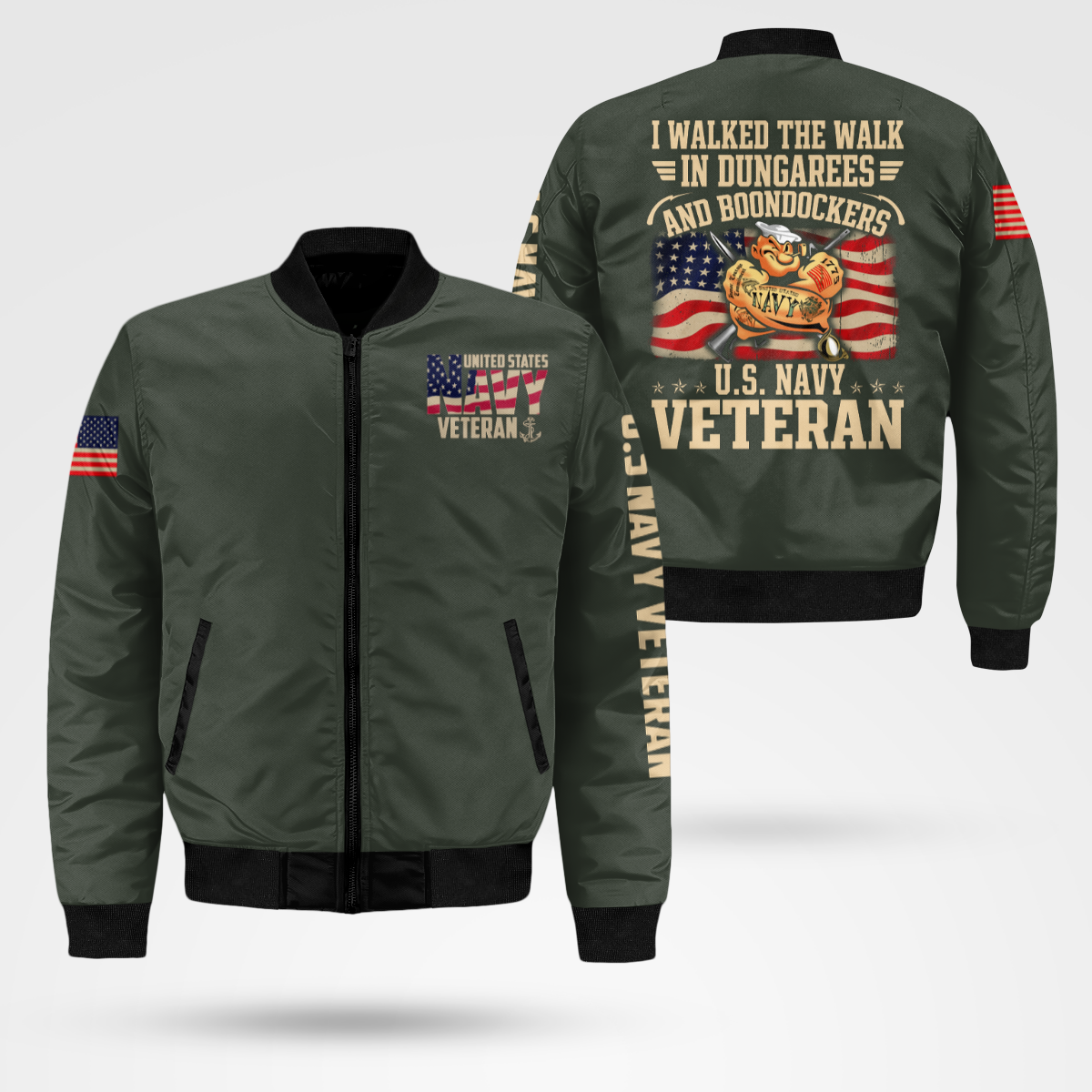 Navy Veteran Bomber Jacket