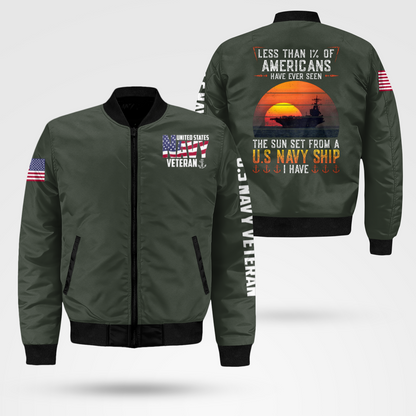 Navy Veteran Bomber Jacket