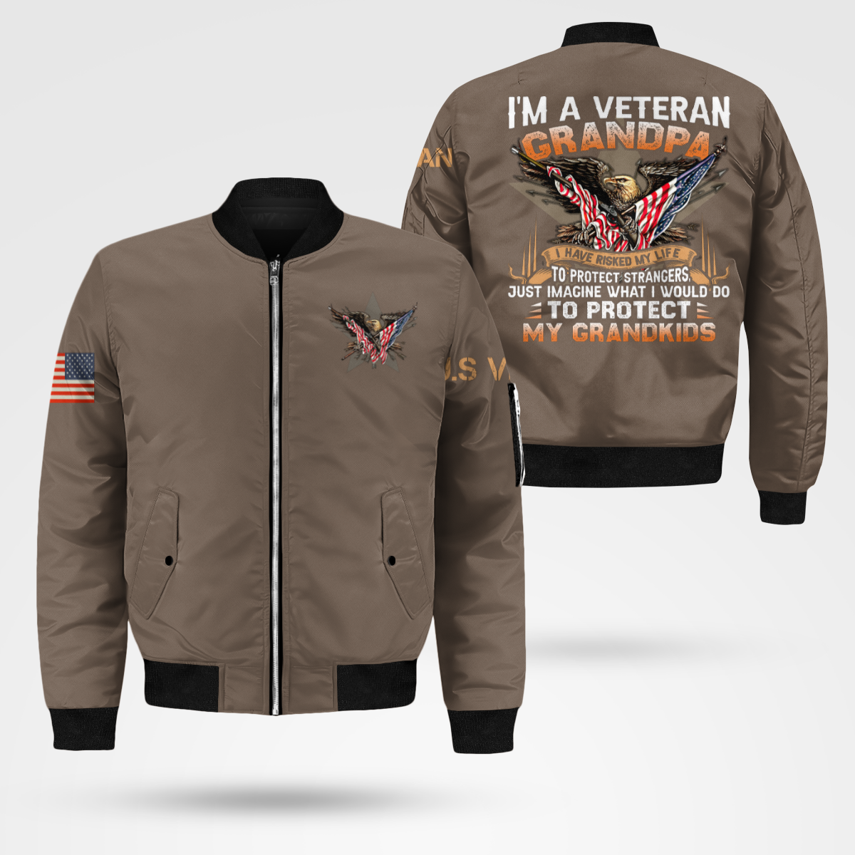 Grandpa Veteran Bomber Jacket