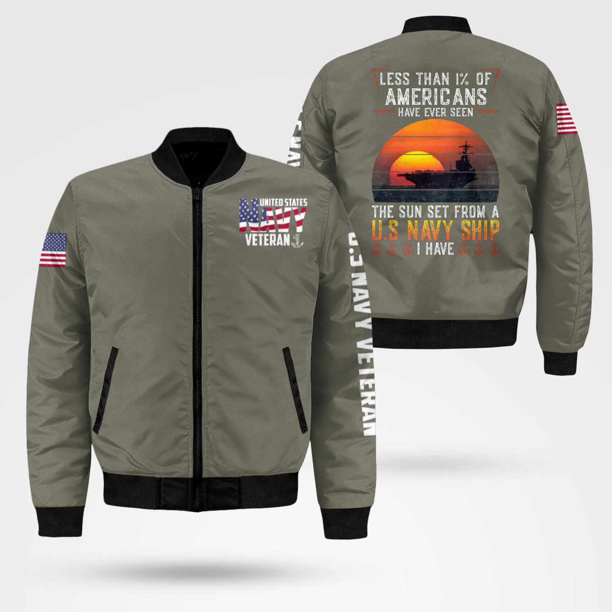 Navy Veteran Bomber Jacket