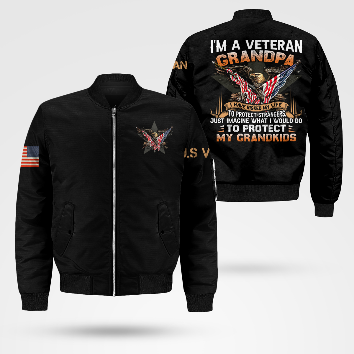 Grandpa Veteran Bomber Jacket