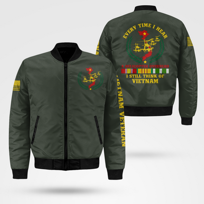 Vietnam Veteran - Protect My Family Bomber Jacket