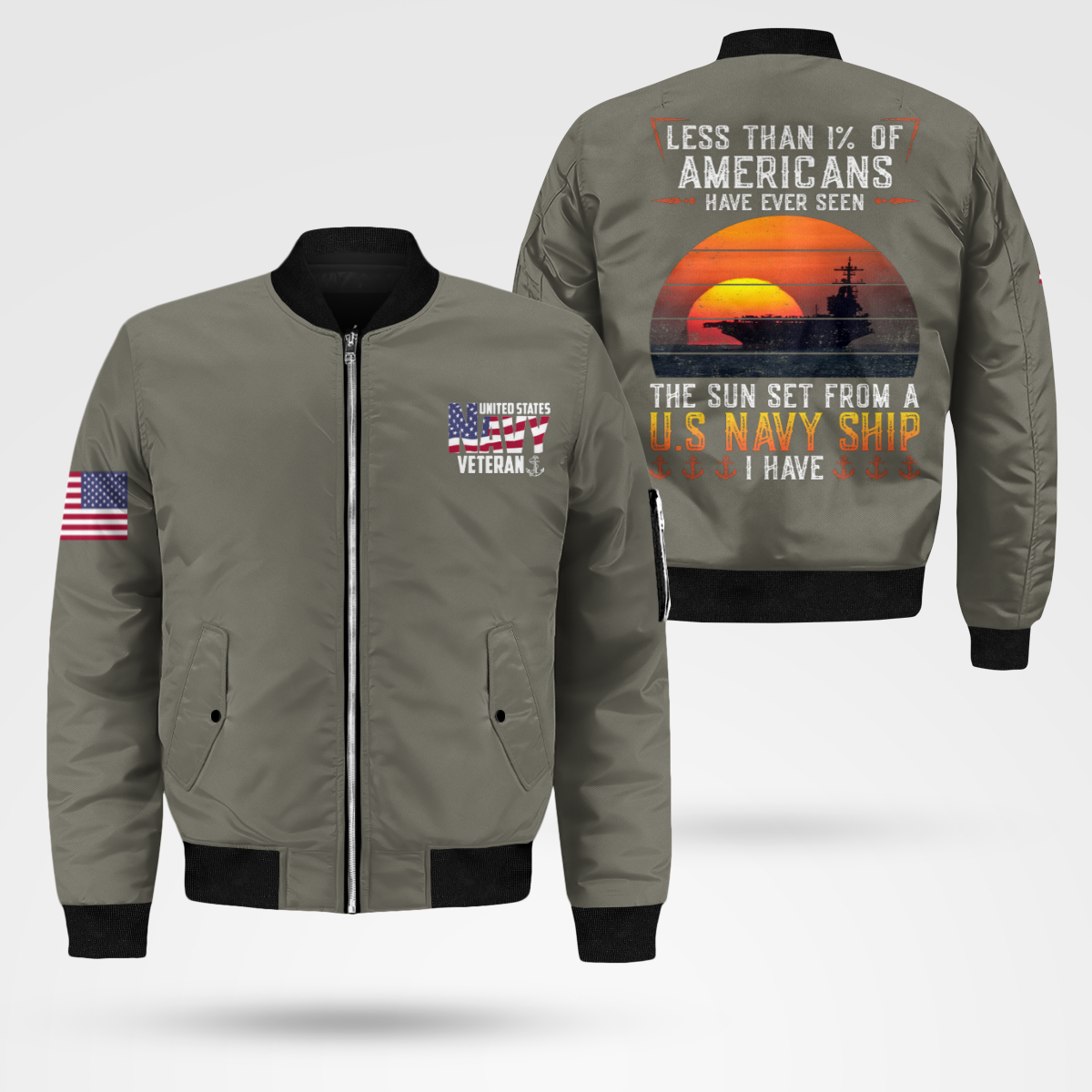 Navy Veteran Bomber Jacket