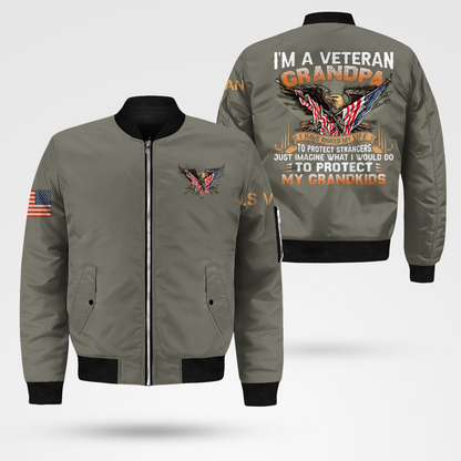 Grandpa Veteran Bomber Jacket