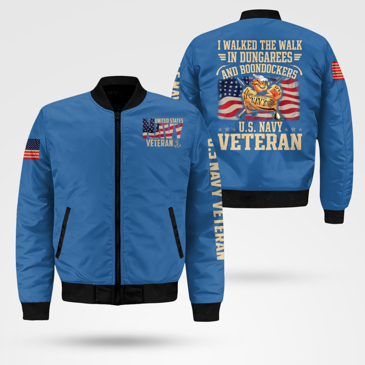 Navy Veteran Bomber Jacket