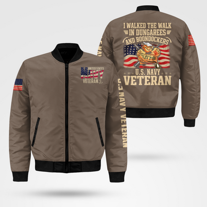 Navy Veteran Bomber Jacket