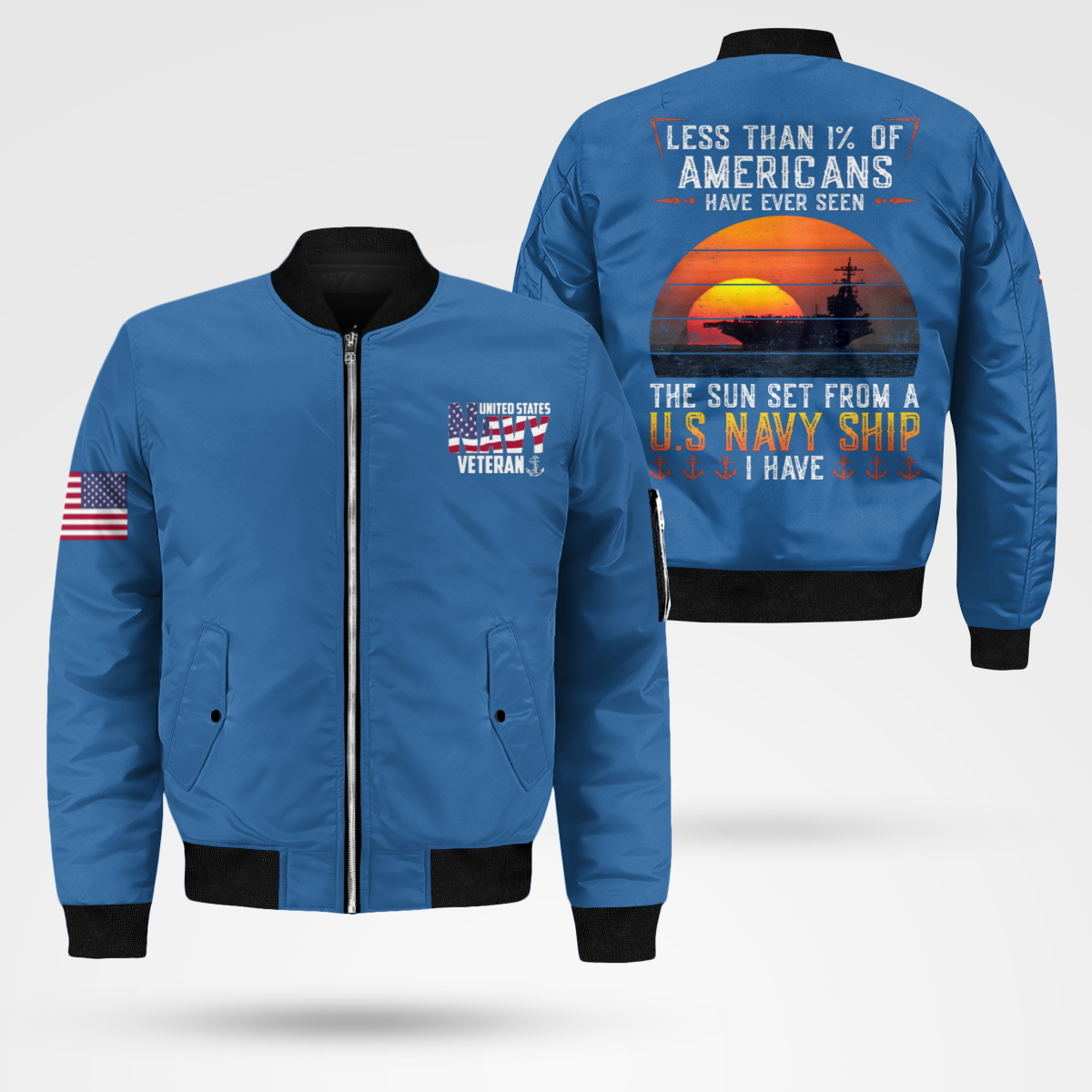 Navy Veteran Bomber Jacket