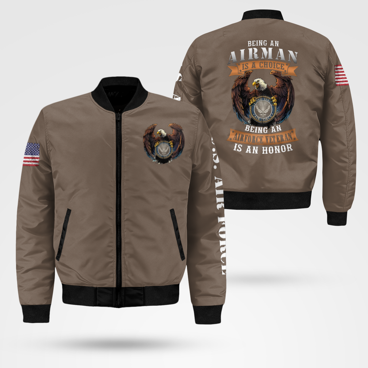 Being An Air Force Veteran Is An Honor Bomber Jacket