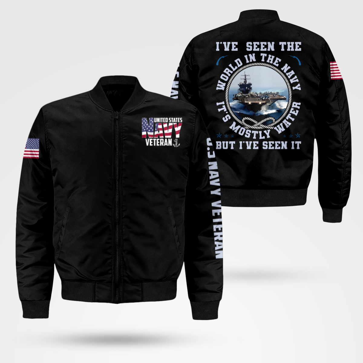 Navy Veteran Bomber Jacket