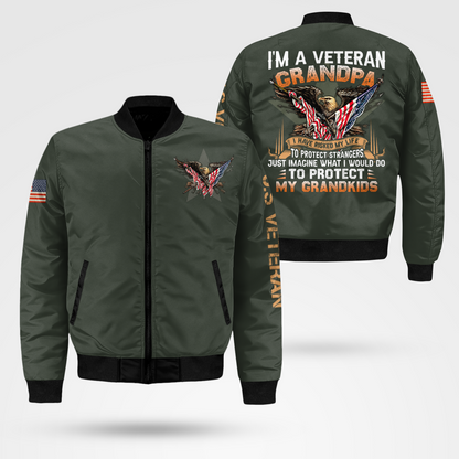 Grandpa Veteran Bomber Jacket