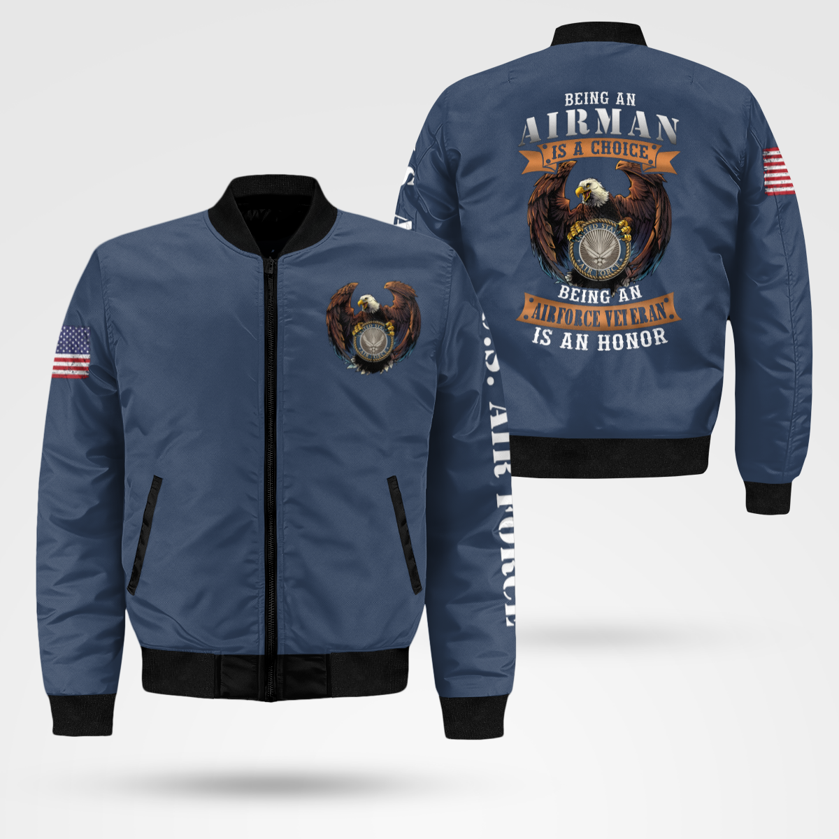 Being An Air Force Veteran Is An Honor Bomber Jacket