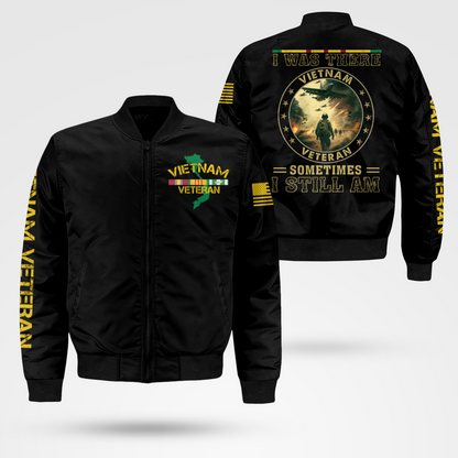 Vietnam Veteran - I Was There Bomber Jacket