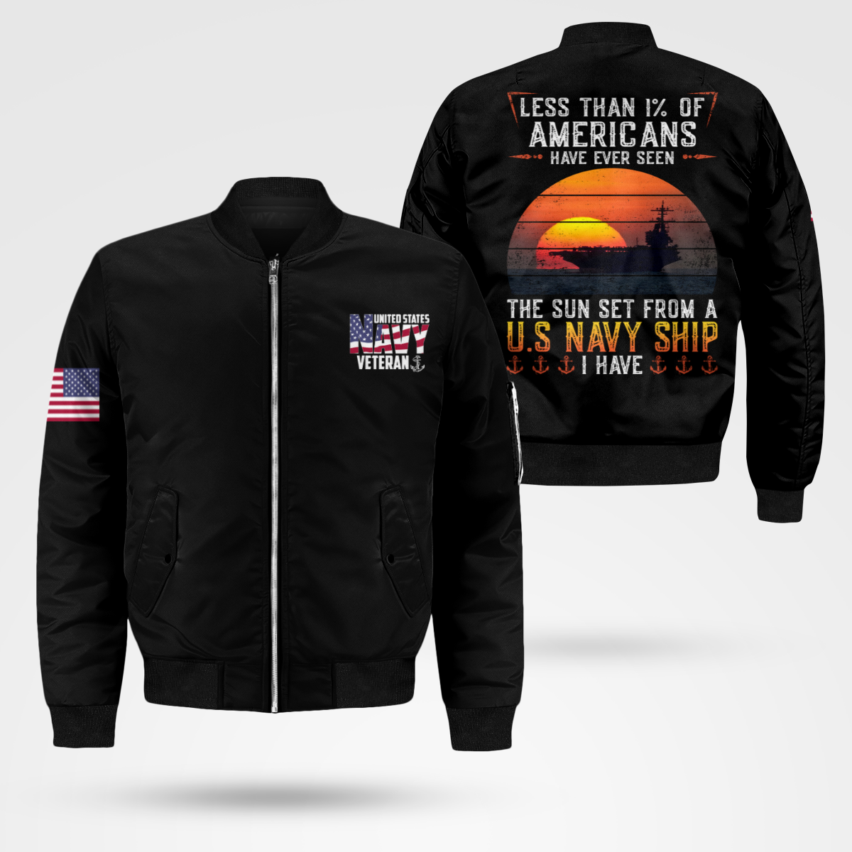 Navy Veteran Bomber Jacket