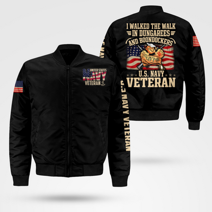 Navy Veteran Bomber Jacket