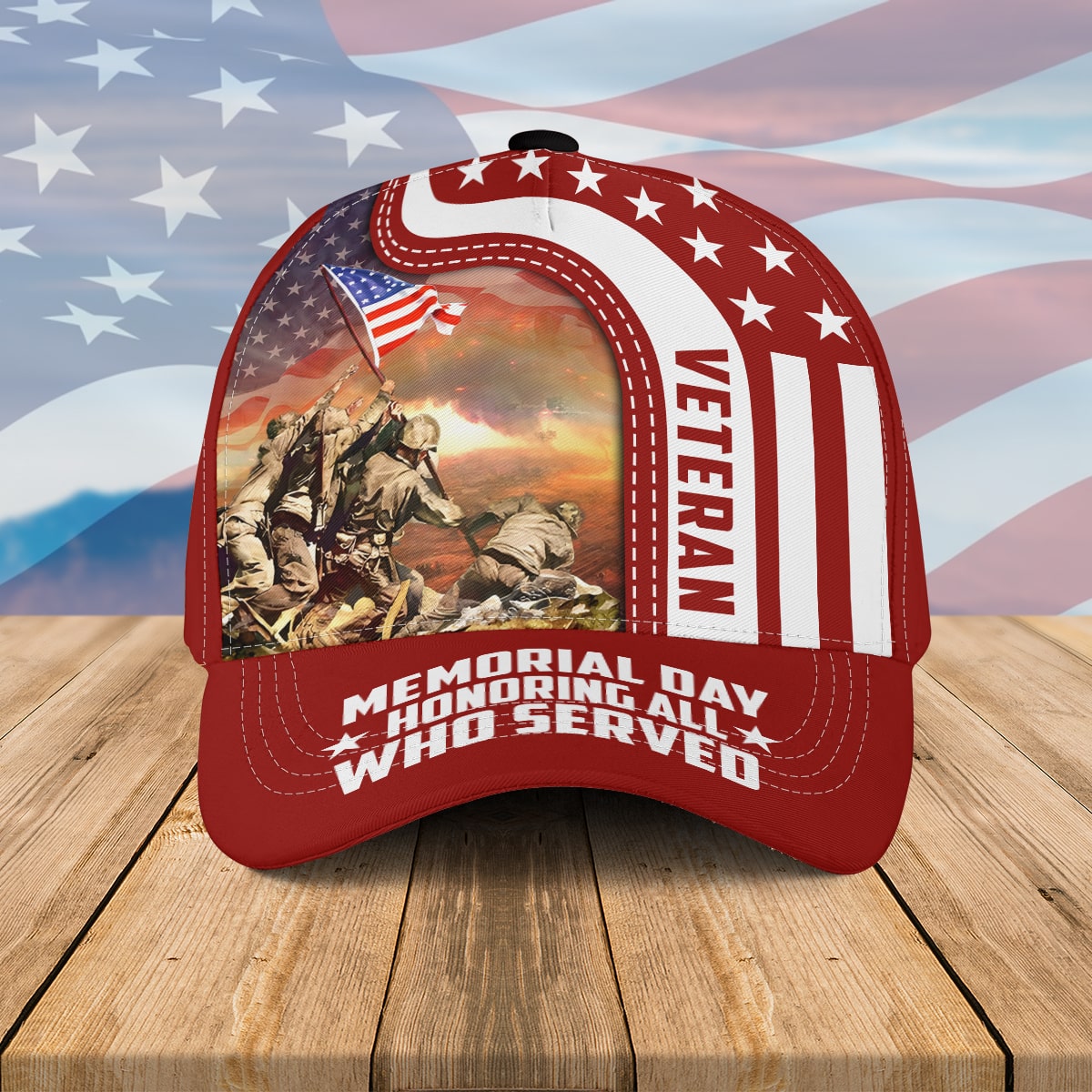 Memorial Day Honoring All Who Served Hat Cap