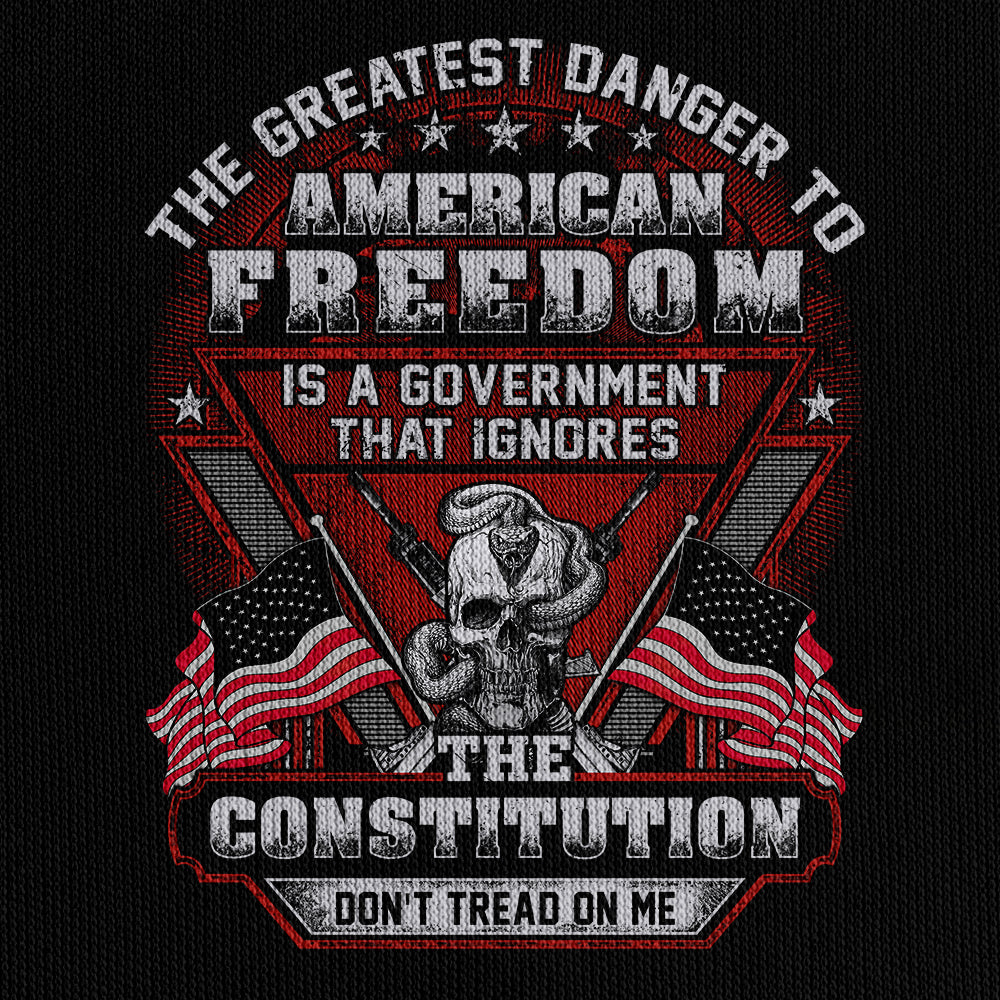 The Greatest Danger To American Freedom Quarter Zip Hoodie