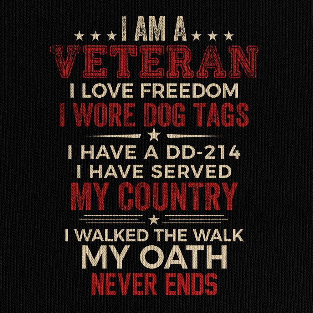 I Am A Veteran I Love Freedom Quarter Zip Hoodie