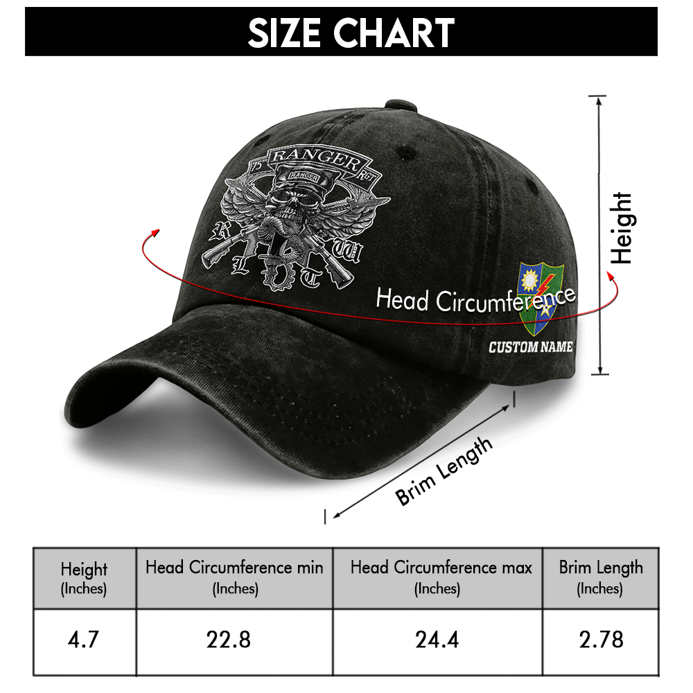 Personalizable Rangers Lead The Way Washed Cap