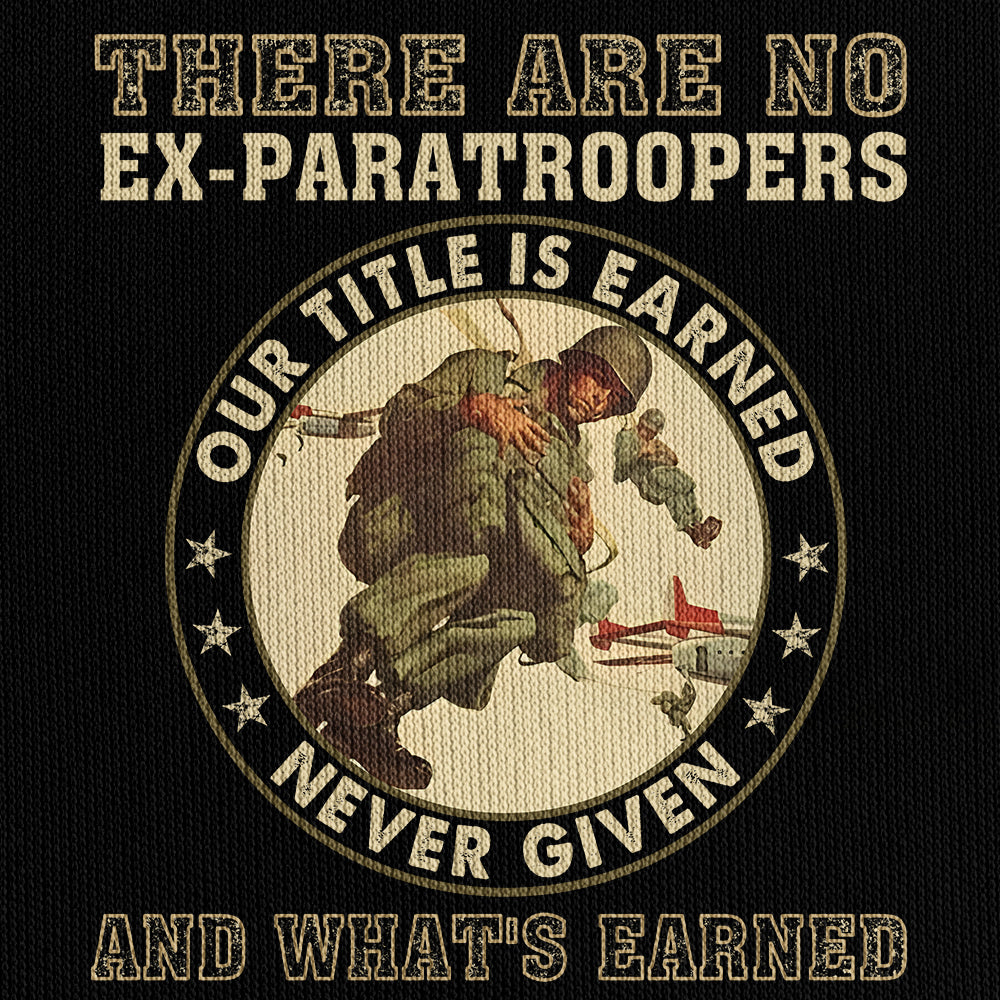 There Are No Ex-paratroopers Quarter Zip Hoodie