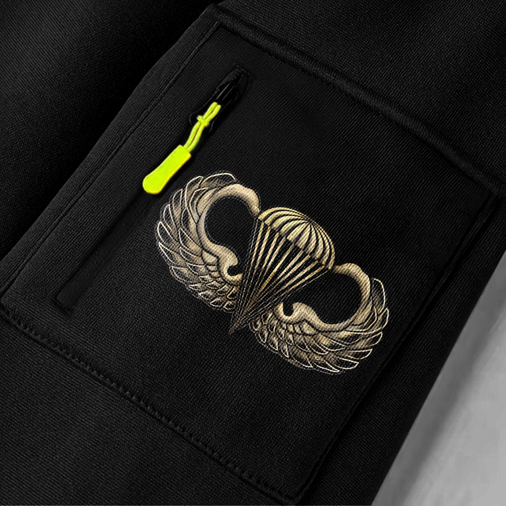 Personalizable Airborne I Am a Paratrooper Quarter Zip Hoodie