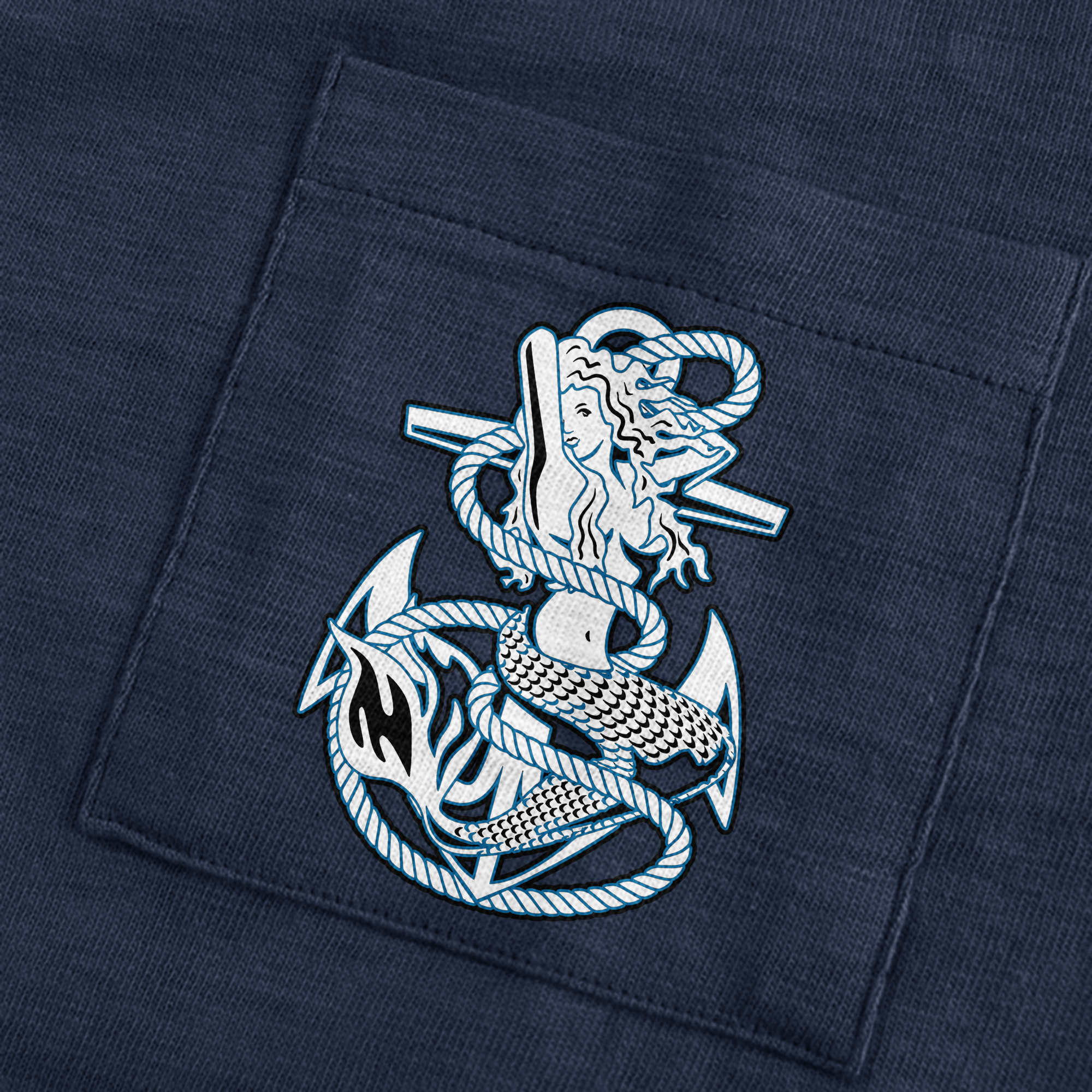 Trusty Shellback Imperium Neptuni Regis Double Sided Pocket T-shirt