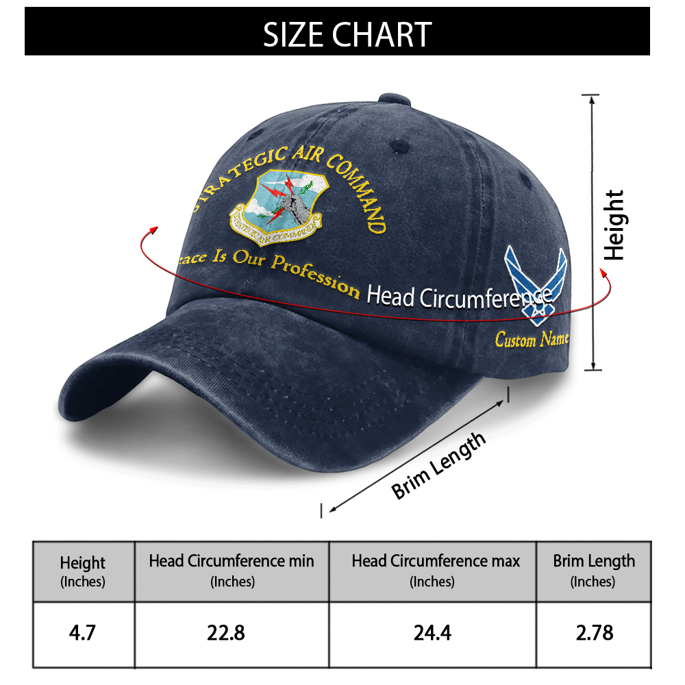 Personalizable Air Force Washed Cap