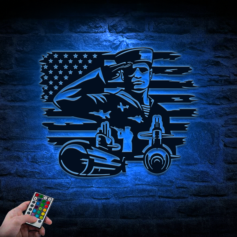 Navy Submarine Metal Sign Wall Art