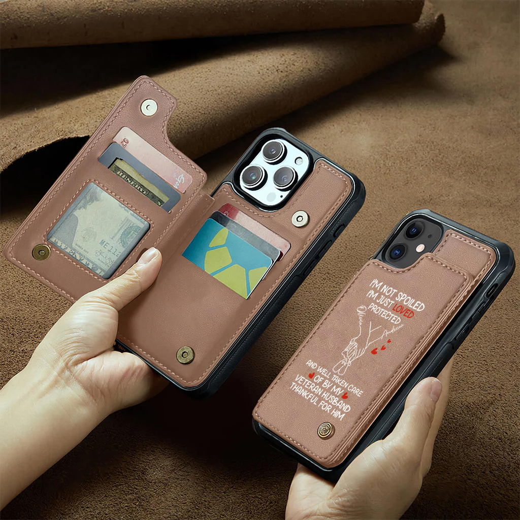 Personalizable Veteran's Wife Wallet Phone Case
