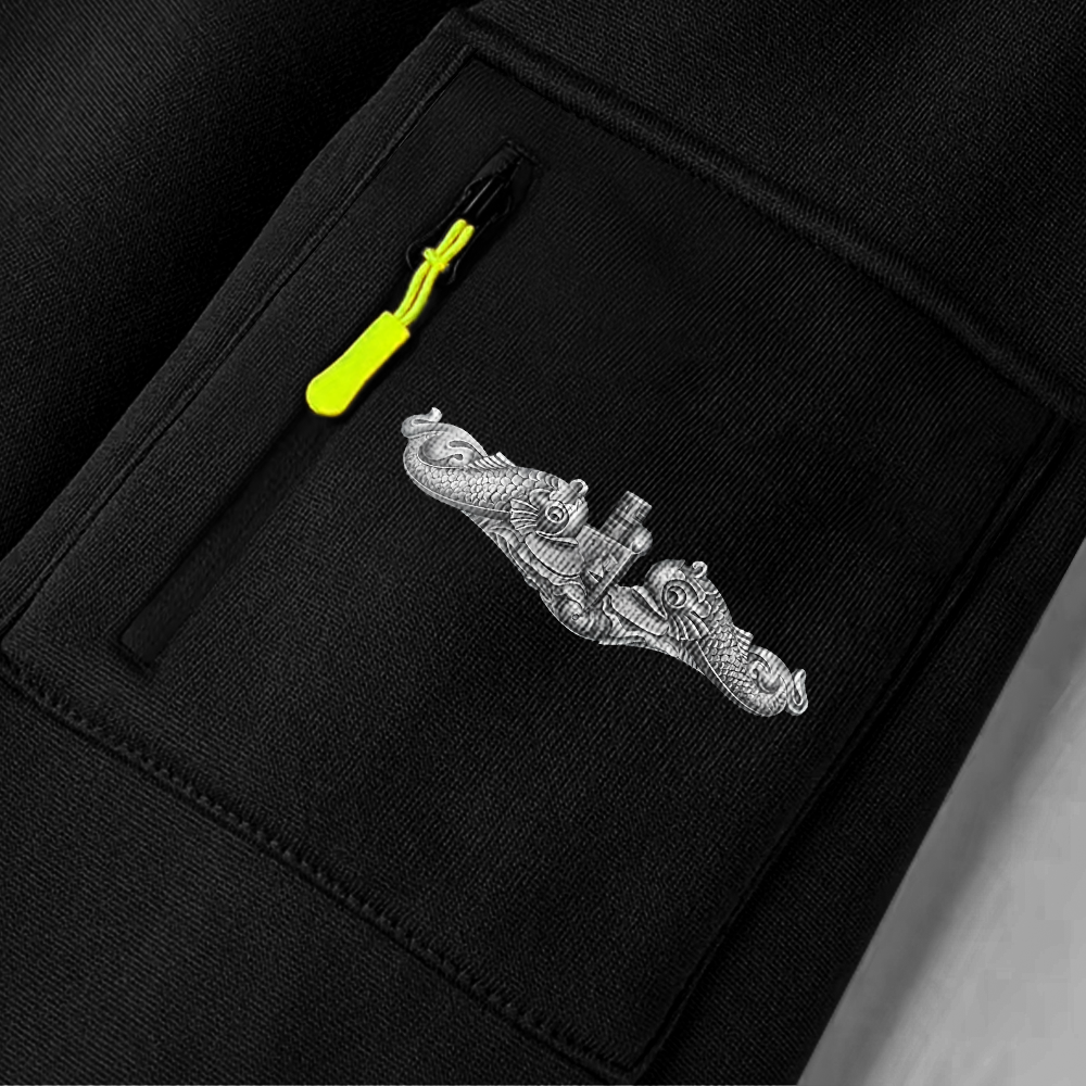 Personalizable Navy Submarine Quarter Zip Hoodie