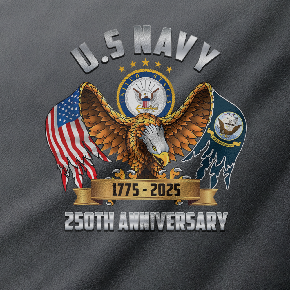 Navy 250th Anniversary Half-Zip Raglan Sweatshirt